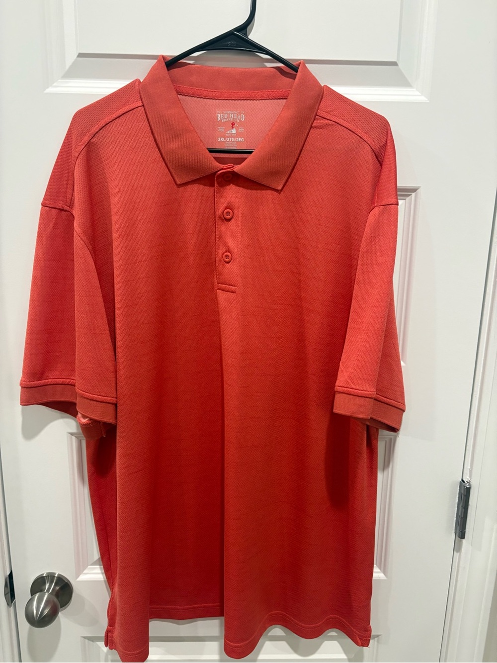 RedHead Men's Coral-Red Polo Shirt